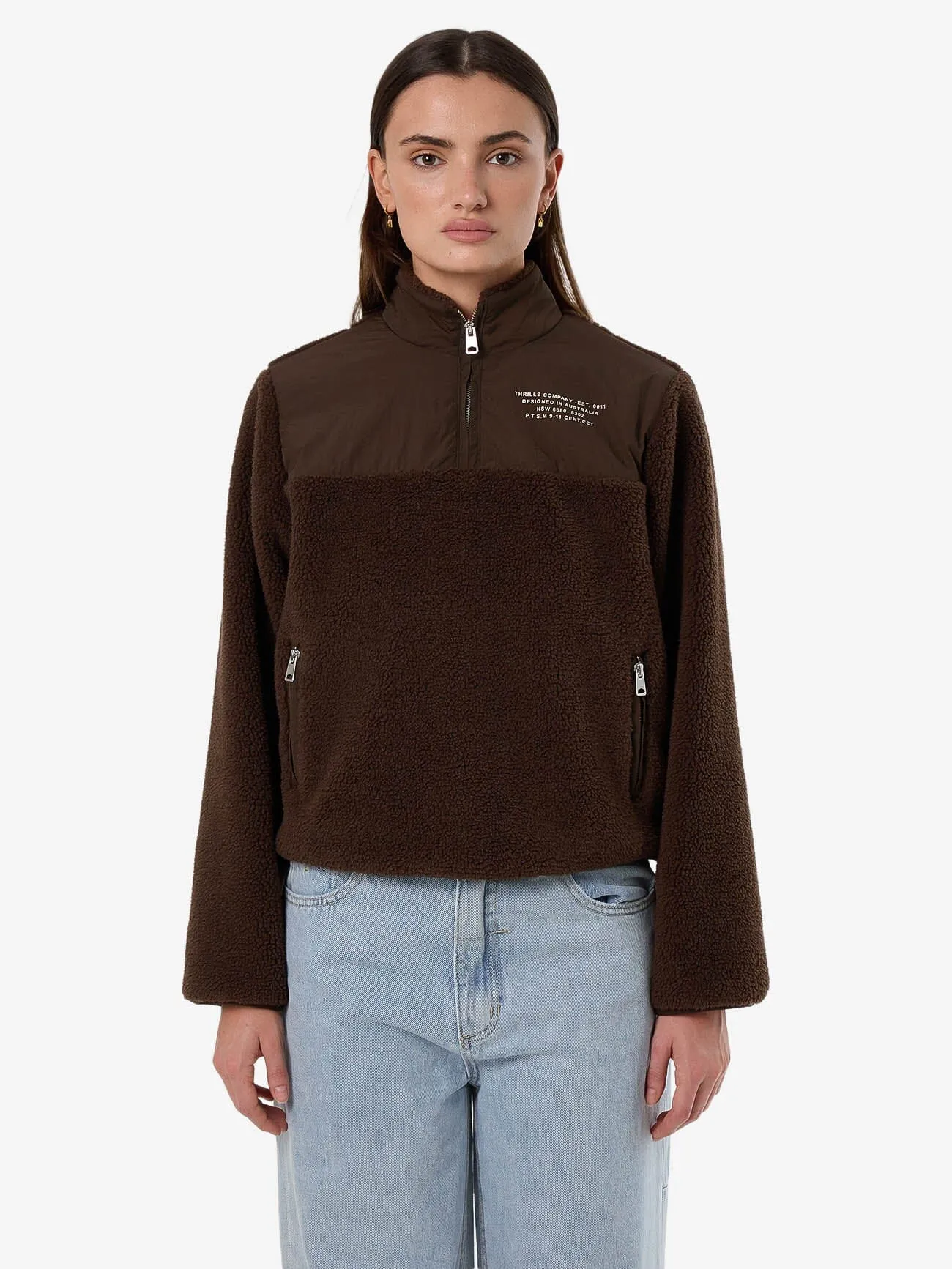 Warm Down Polar Fleece - Java sold by Thrills