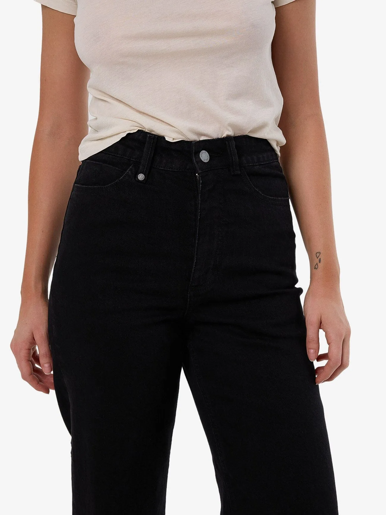 Holly High Rise Stretch Wide Jean - Black Rinse sold by Thrills product image thumbnail 5