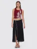 Contour Midi Skirt - Black sold by Thrills