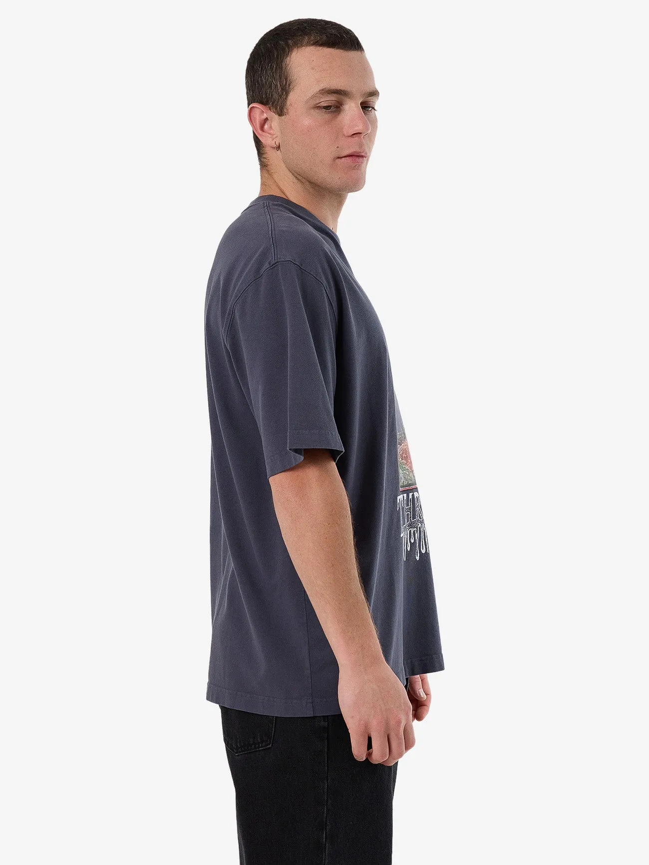 1 800 Transmit Box Fit Oversize Tee - Ebony sold by Thrills product image thumbnail 4