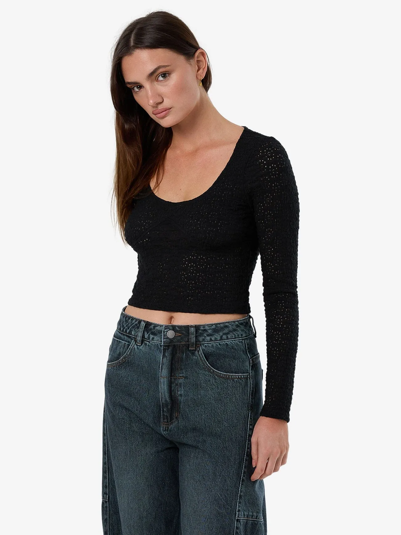Montanna Lace Top - Black sold by Thrills product image thumbnail 5