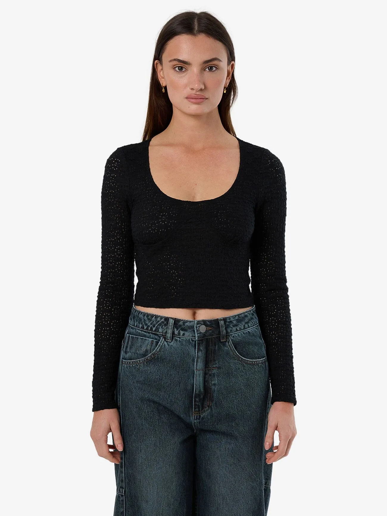 Montanna Lace Top - Black sold by Thrills product image thumbnail 3
