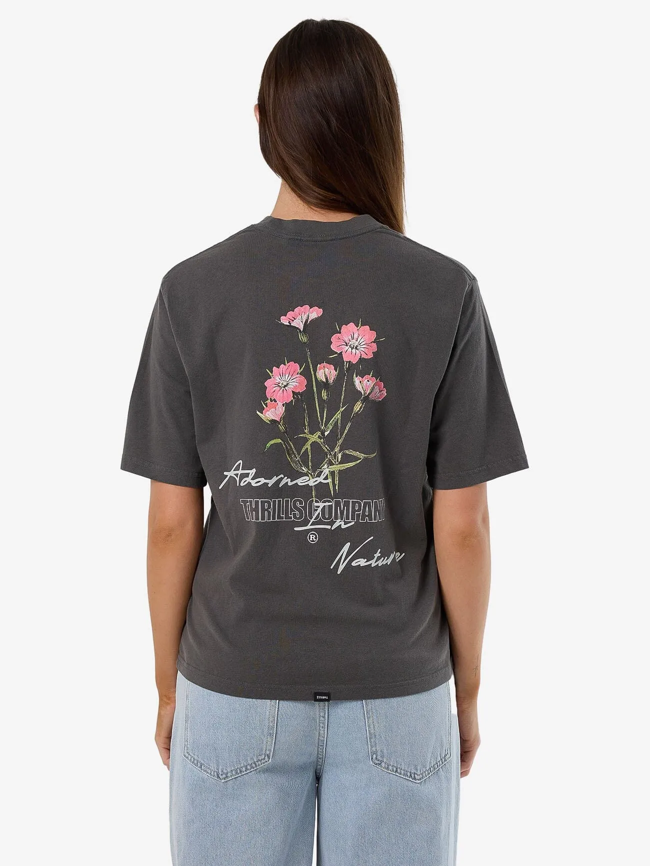 Adorned In Nature Square Tee - Merch Black sold by Thrills product image thumbnail 3
