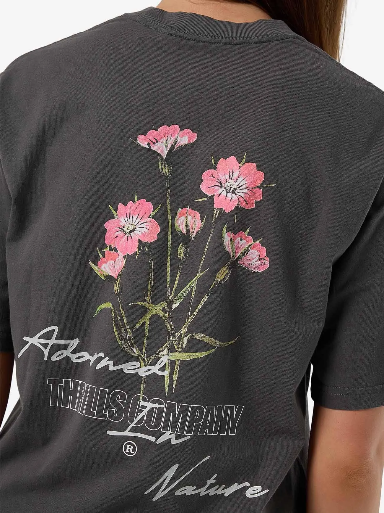 Adorned In Nature Square Tee - Merch Black sold by Thrills product image thumbnail 2