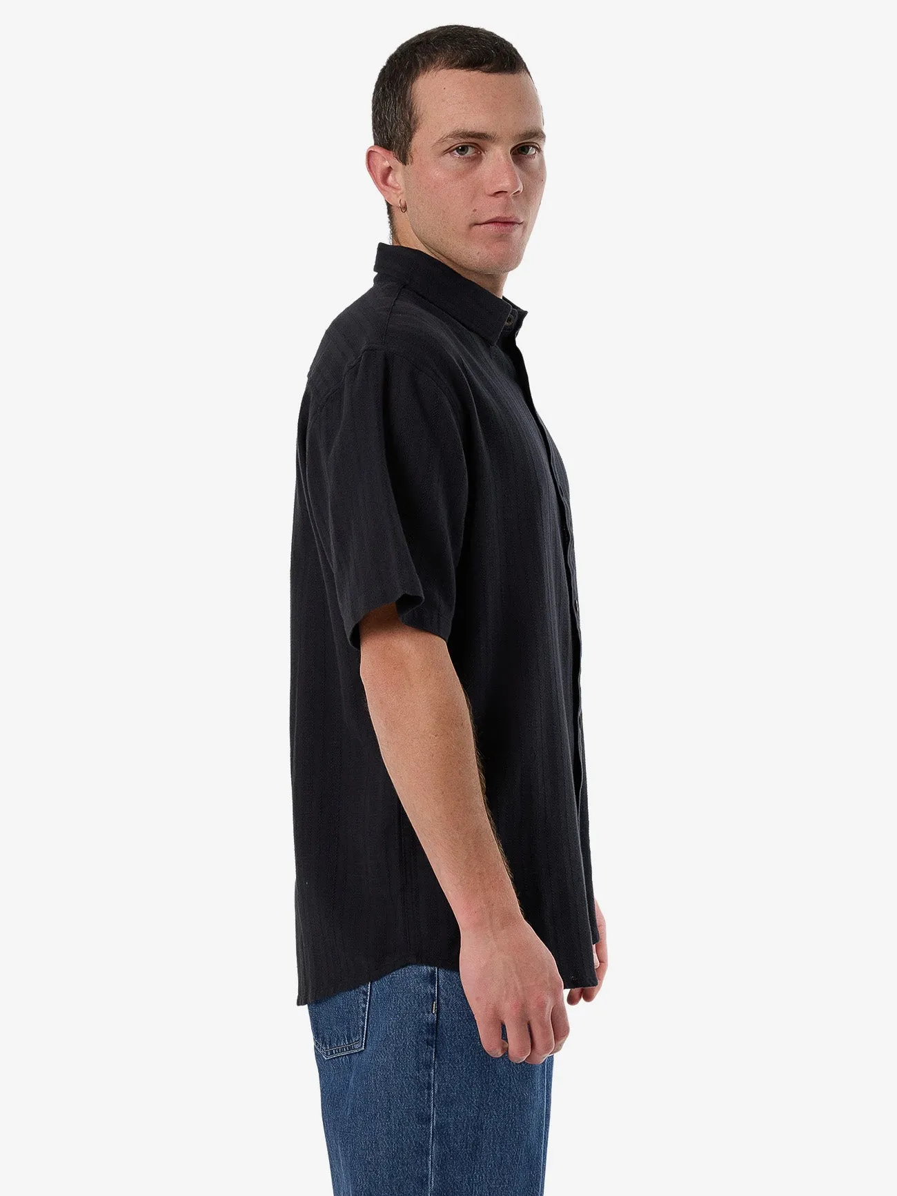 Unhinged 2.0 Short Sleeve Shirt - Washed Black sold by Thrills product image thumbnail 4