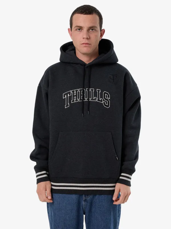 Legacy Slouch Pull On Hood - Black Marle made by Thrills