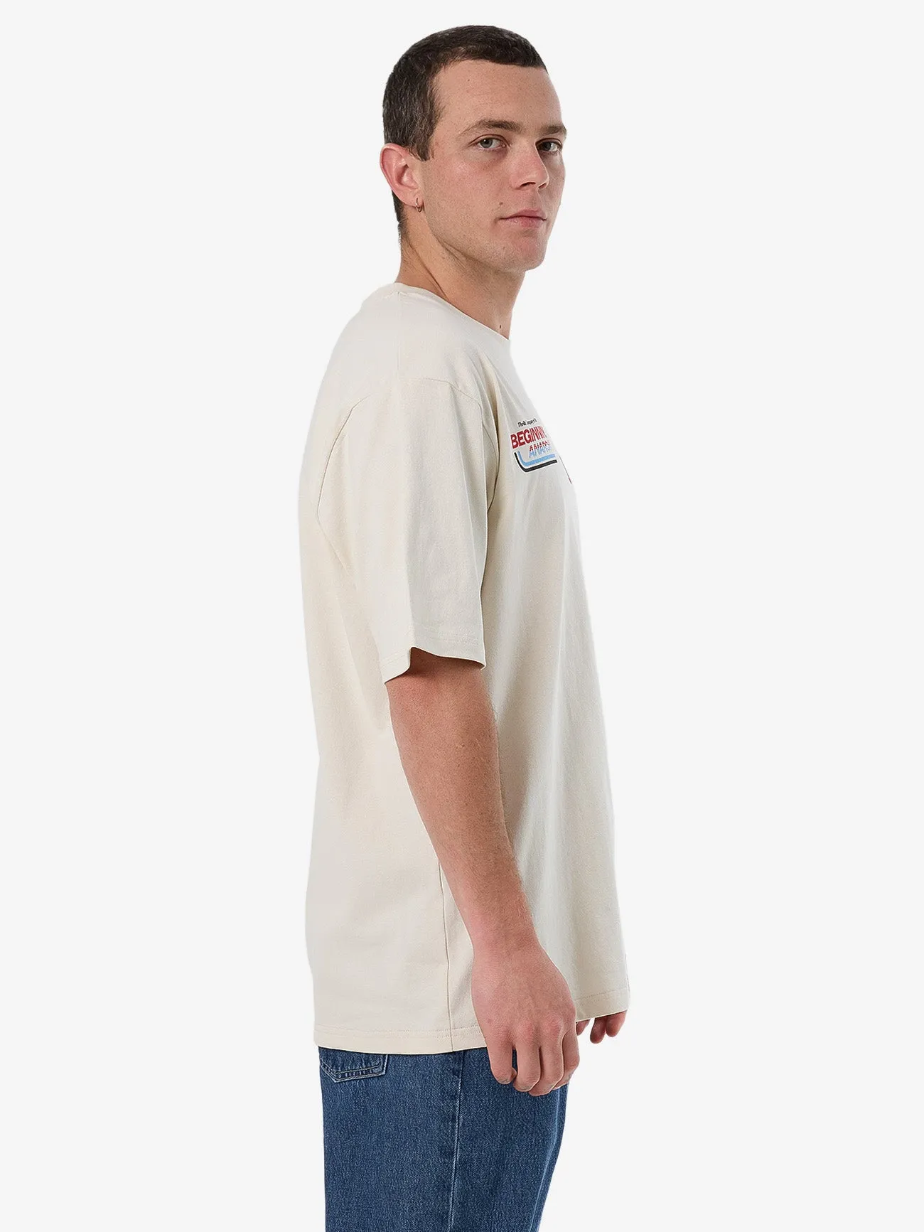 Beginning Anarchy Oversize Fit Tee - Heritage White sold by Thrills product image thumbnail 4