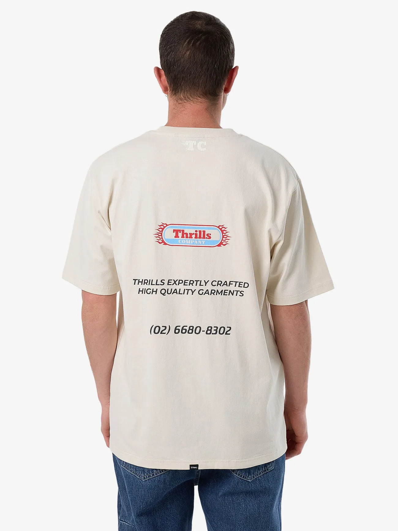 Beginning Anarchy Oversize Fit Tee - Heritage White sold by Thrills product image thumbnail 2