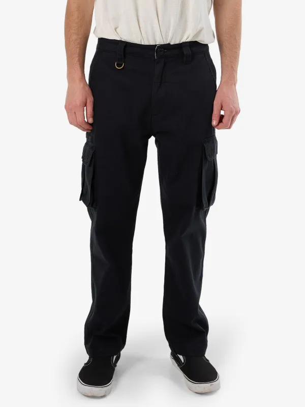 Slacker Union Cargo Pant - Washed Black sold by Thrills