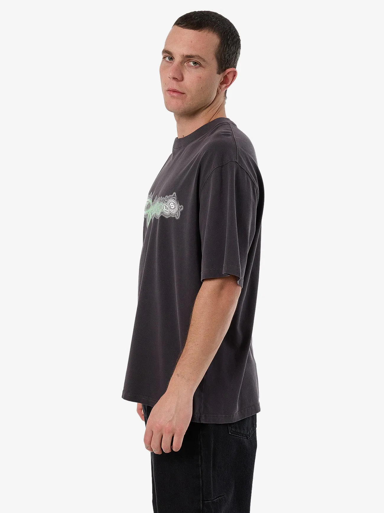 Nocturnal Box Fit Oversize Short Tee - Dark Charcoal sold by Thrills product image thumbnail 3