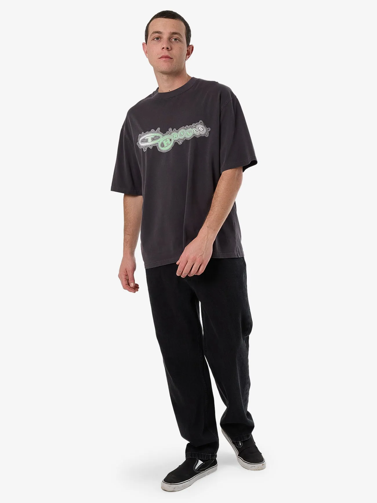 Nocturnal Box Fit Oversize Short Tee - Dark Charcoal sold by Thrills product image thumbnail 5