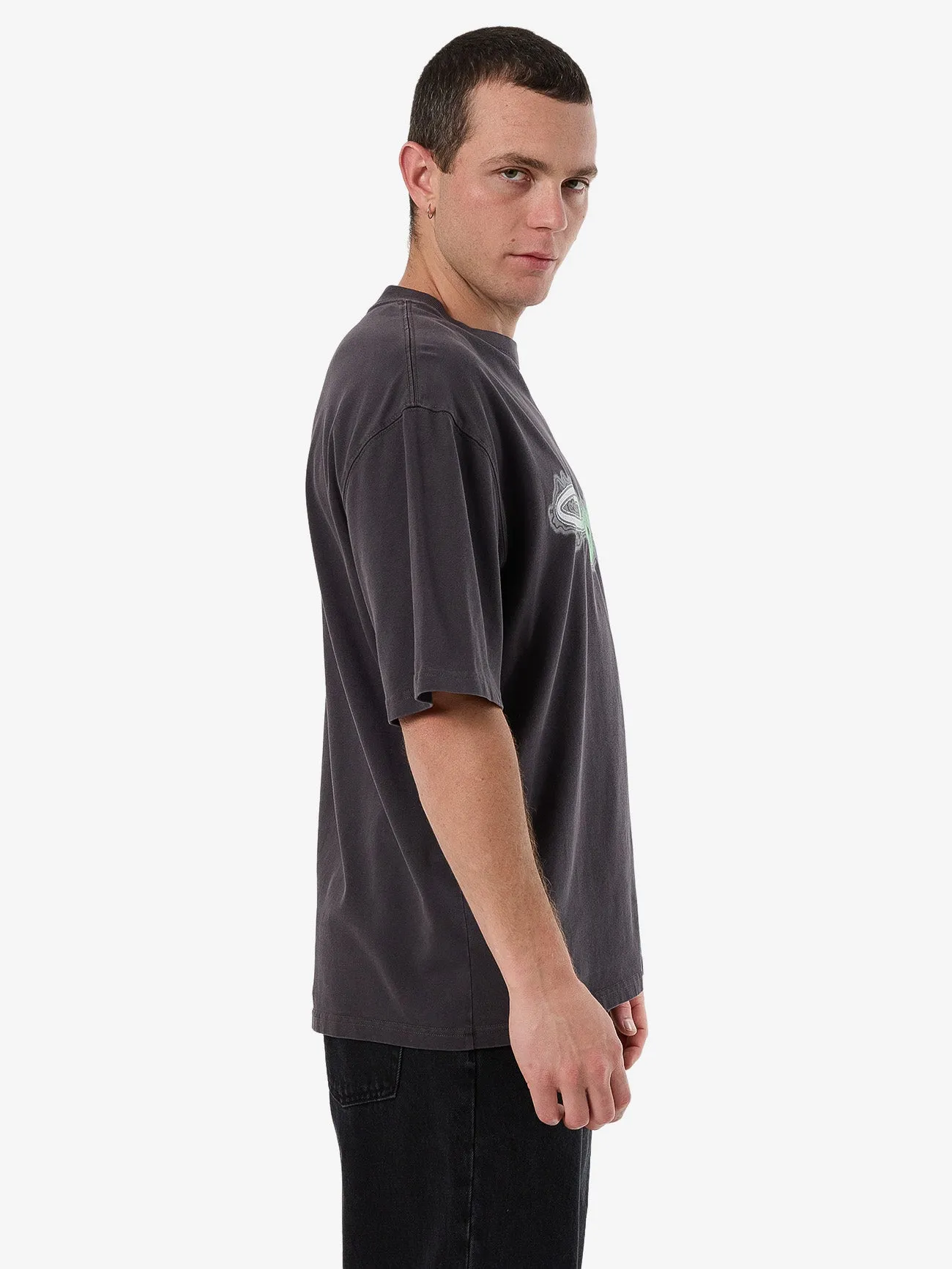 Nocturnal Box Fit Oversize Short Tee - Dark Charcoal sold by Thrills product image thumbnail 4