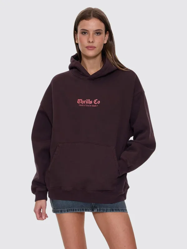 Lighten Up Cocoon Panel Hood - Deep Plum sold by Thrills