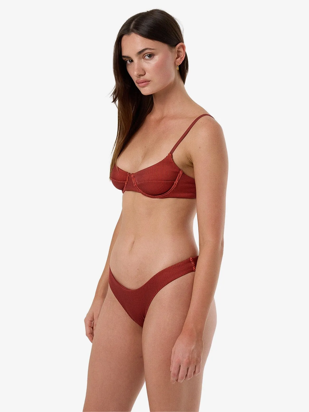 Alba Rib Underwire Bikini Top - Harissa sold by Thrills product image thumbnail 4