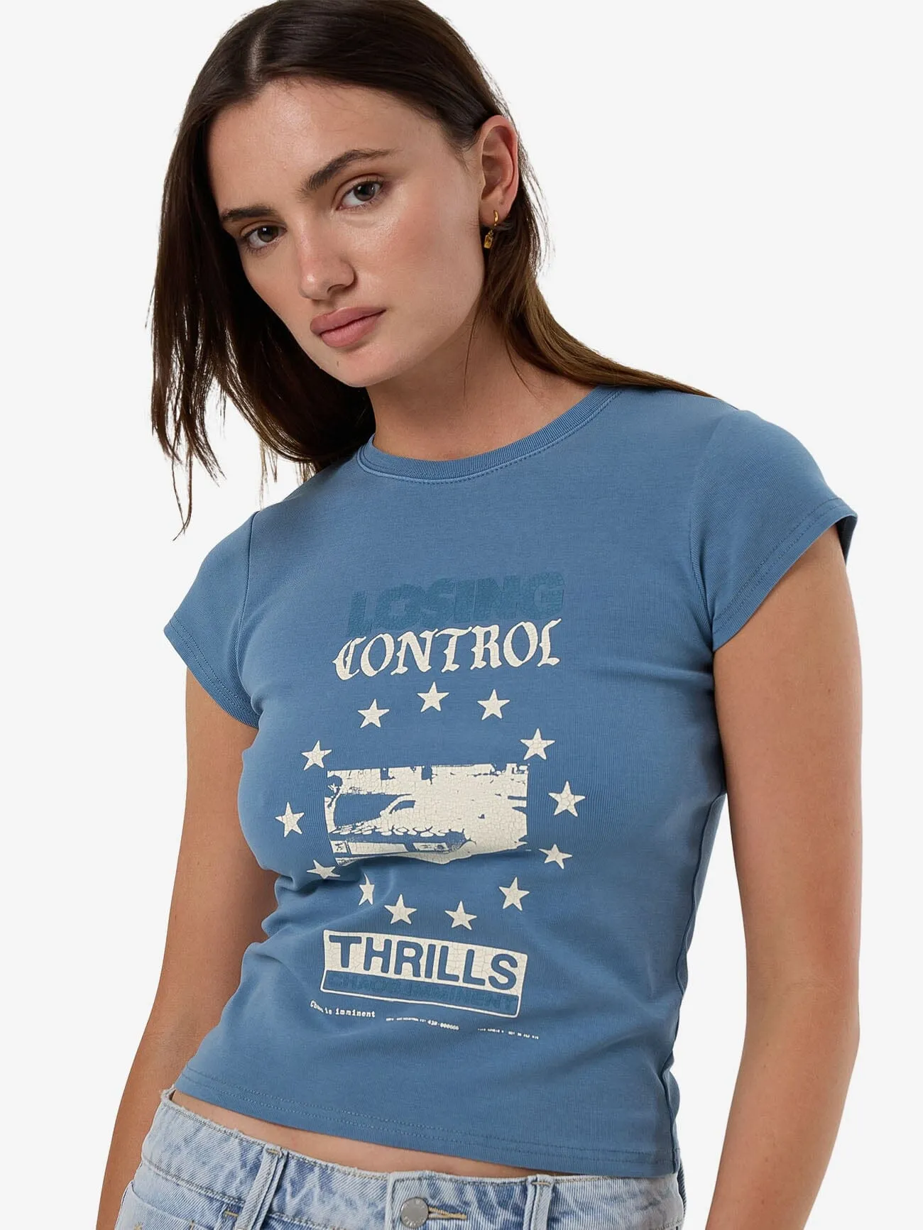 Losing Control Club Tee - Storm Blue sold by Thrills