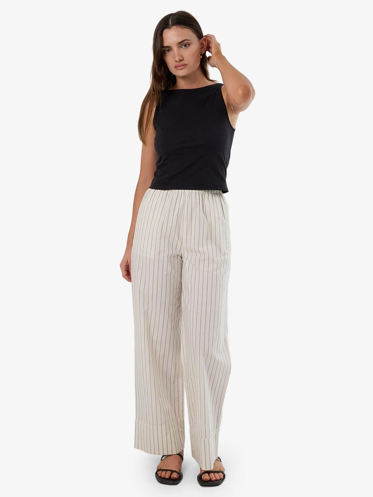 Unwind Stripe Pant - Off White sold by Thrills product image thumbnail 5