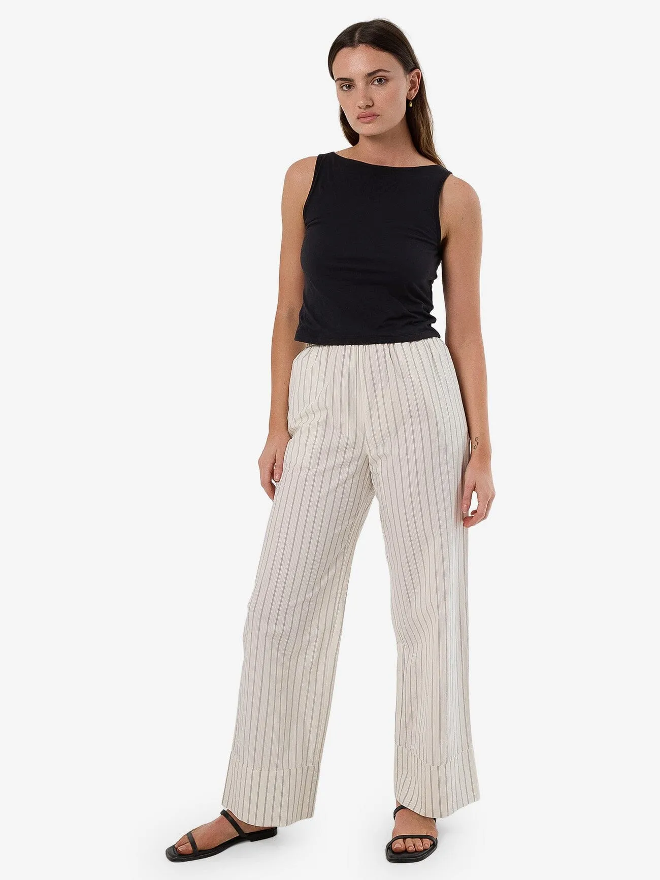 Unwind Stripe Pant - Off White sold by Thrills