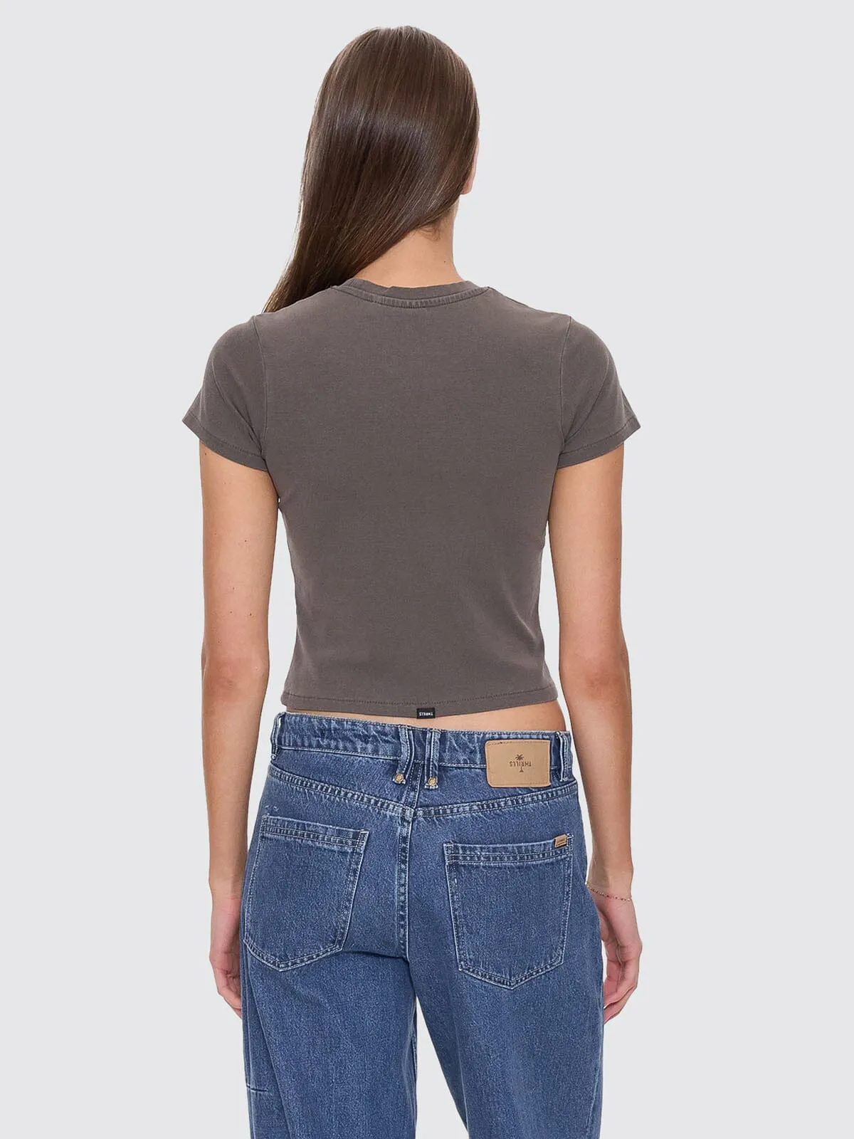 Bed Of Roses Mini Tee - Charcoal Rose sold by Thrills product image thumbnail 5