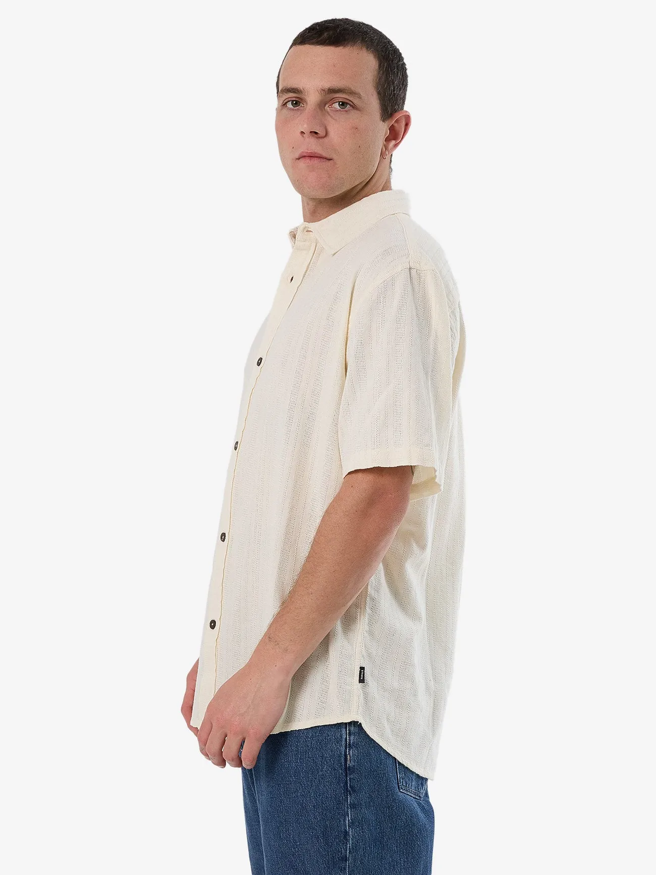 Unhinged 2.0 Short Sleeve Shirt - Dirty White sold by Thrills product image thumbnail 3