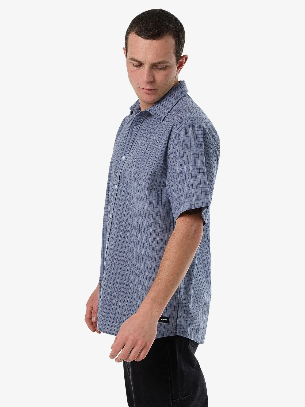 Ambient Connections Short Sleeve Shirt - Rustic Blue sold by Thrills product image thumbnail 3