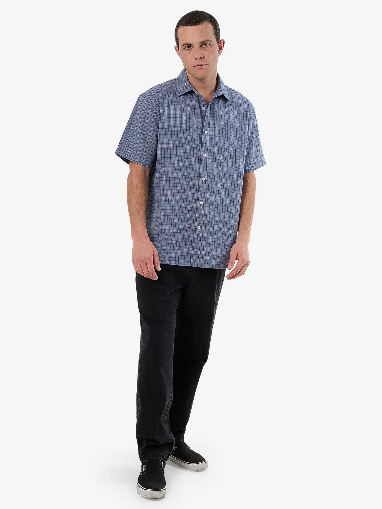 Ambient Connections Short Sleeve Shirt - Rustic Blue sold by Thrills product image thumbnail 5