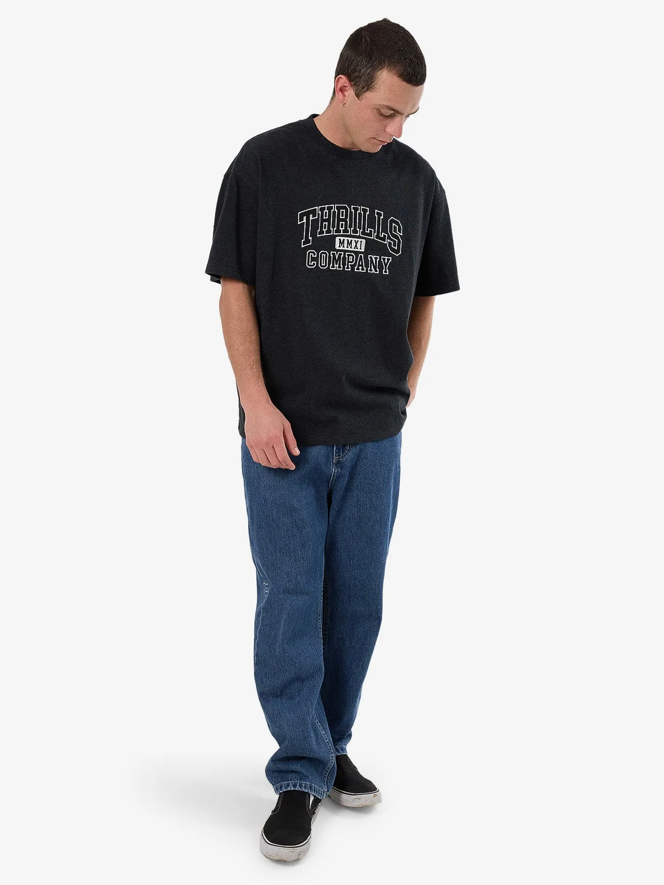 Legacy Box Fit Oversize Tee - Black Marle sold by Thrills product image thumbnail 5