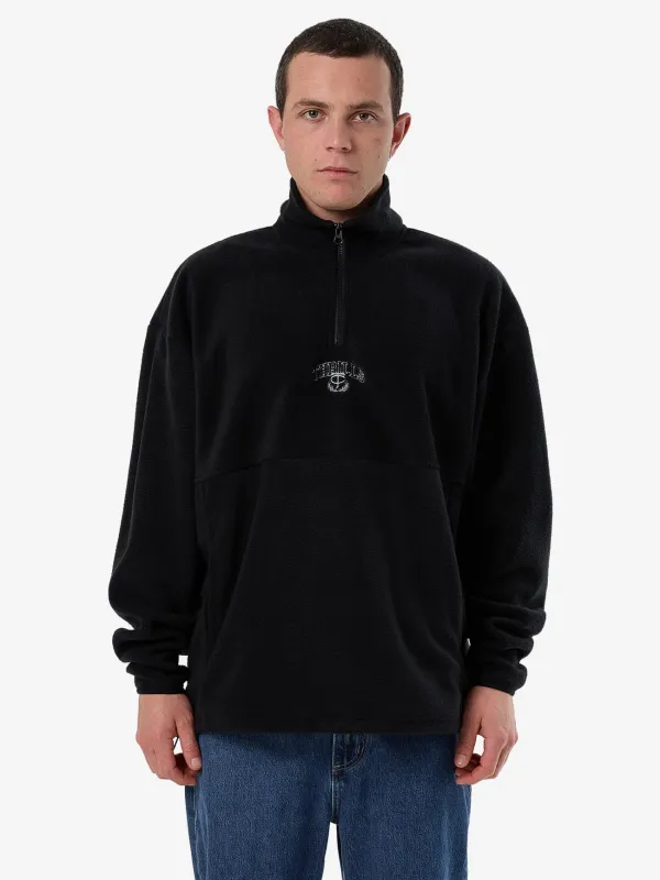 Legacy Wreath Quarter Zip Polar Fleece - Black sold by Thrills