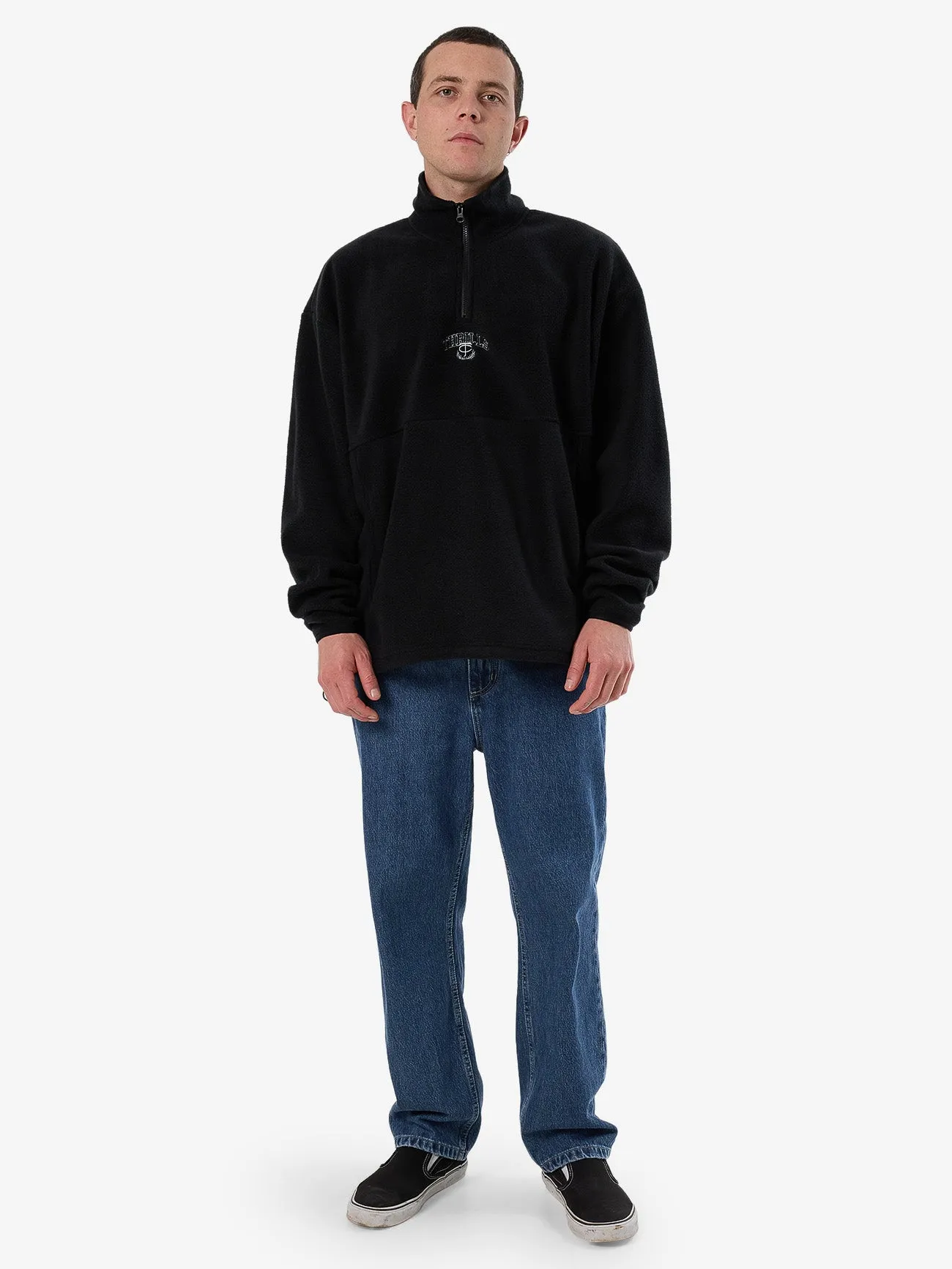 Legacy Wreath Quarter Zip Polar Fleece - Black sold by Thrills product image thumbnail 5