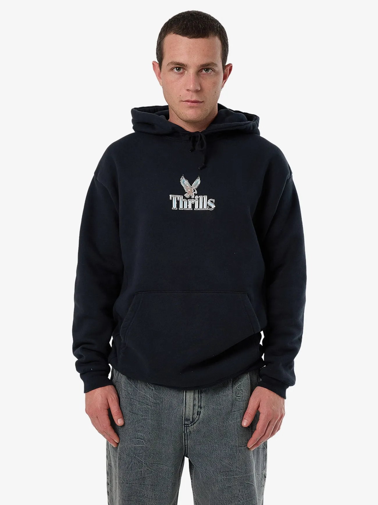 Strength & Glory Slouch Pull On Hood - Twilight Black sold by Thrills
