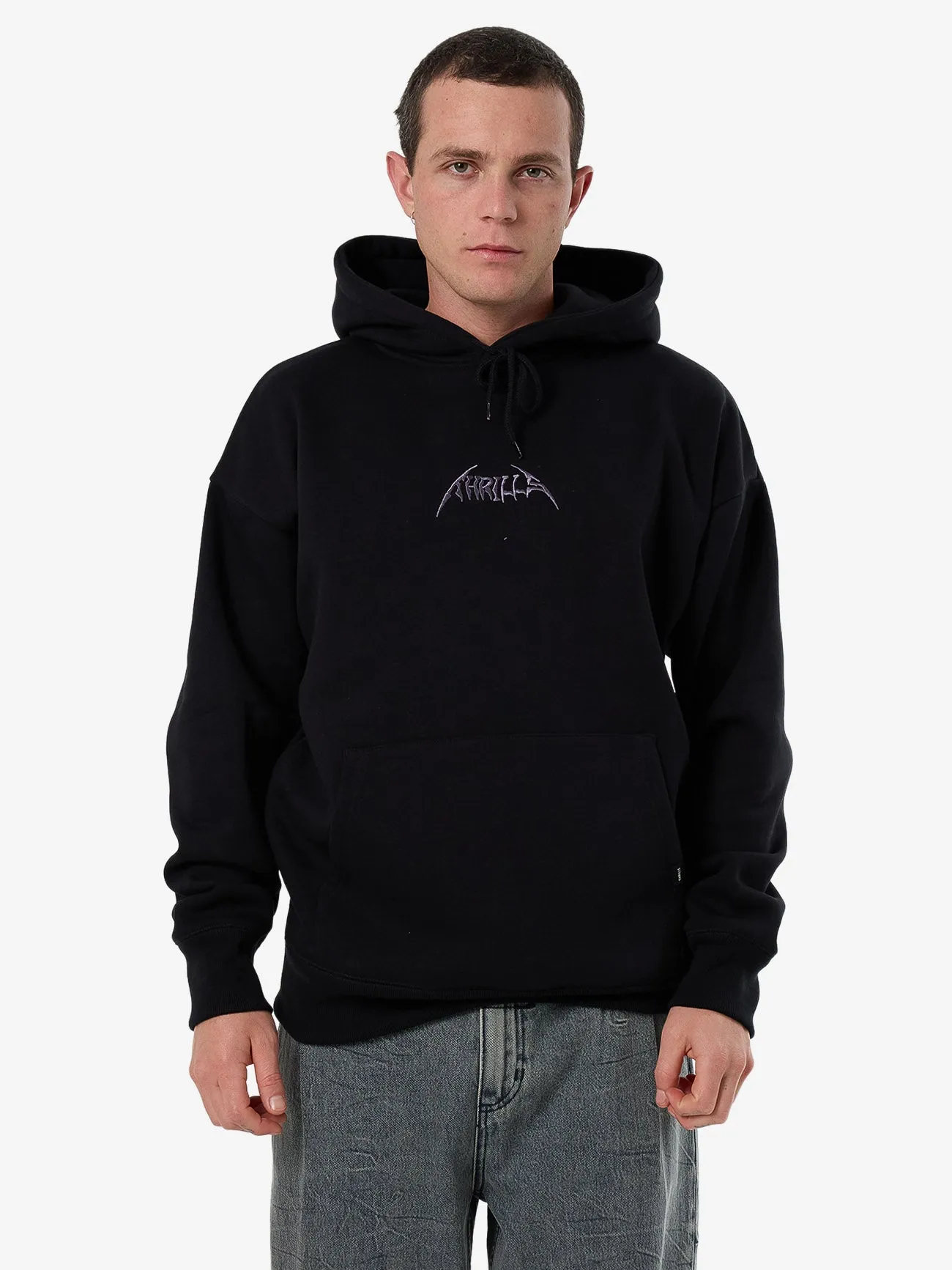 Do Not Limit Your Mind Slouch Pull On Hood - Black sold by Thrills