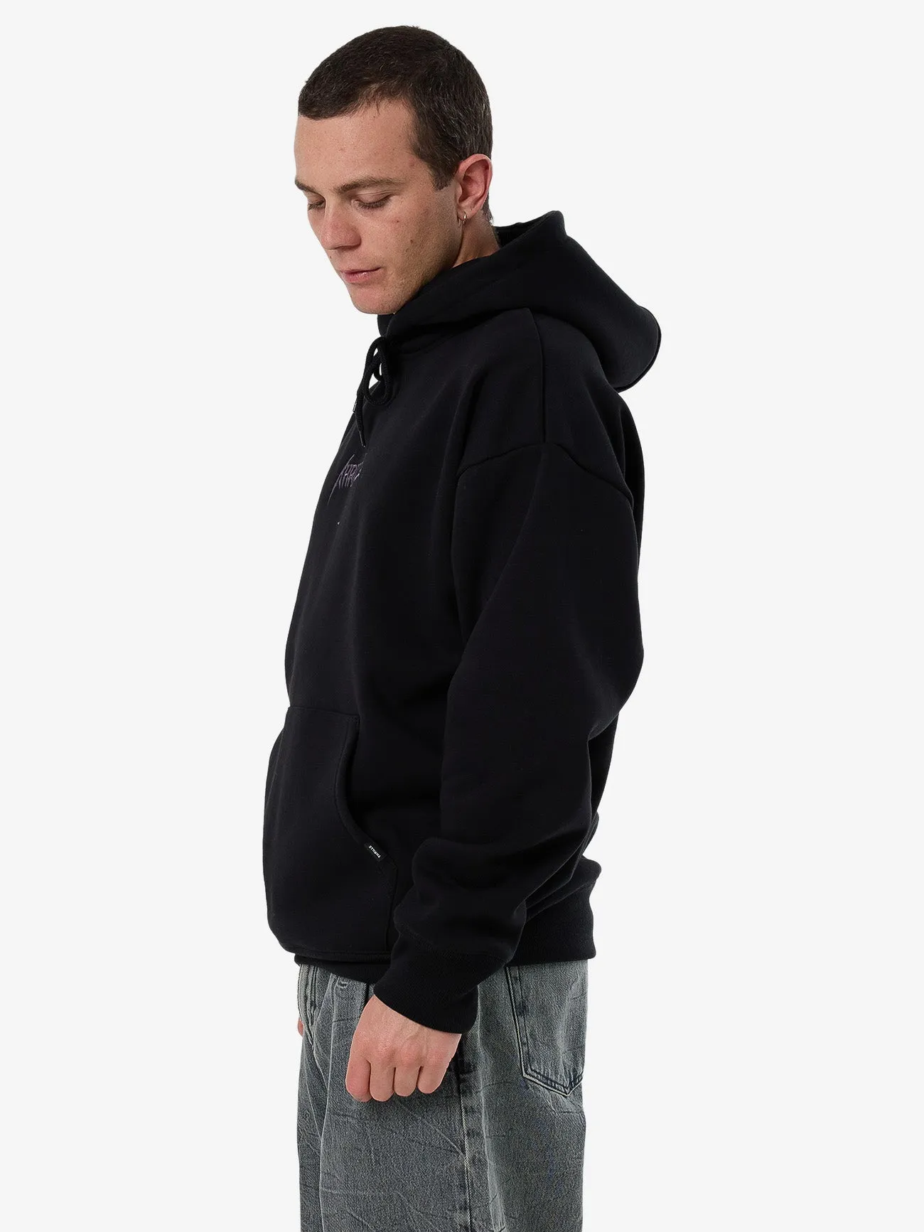 Do Not Limit Your Mind Slouch Pull On Hood - Black sold by Thrills product image thumbnail 4