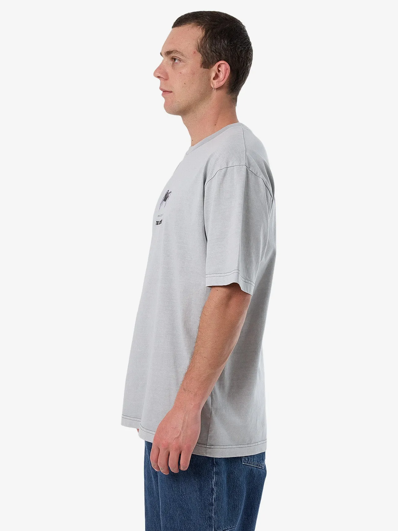 Do Not Limit Your Mind Oversize Fit Tee - Glacier Grey sold by Thrills product image thumbnail 4