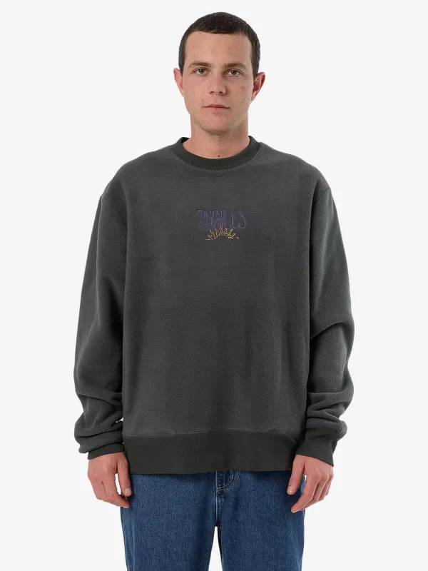 Powerful Security & Success Oversize Polar Fleece Crew - Merch Black sold by Thrills