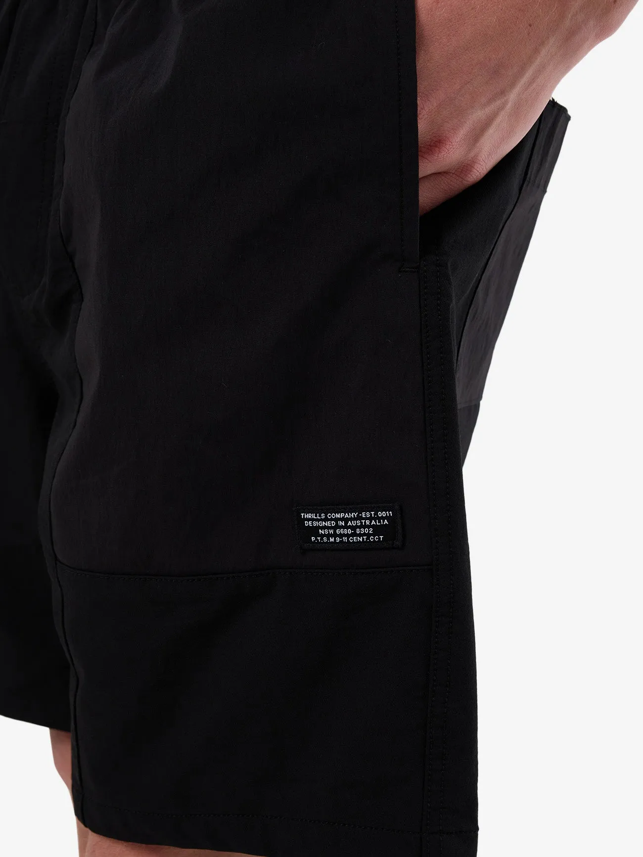 Hidden Stretch Short - Black sold by Thrills product image thumbnail 5