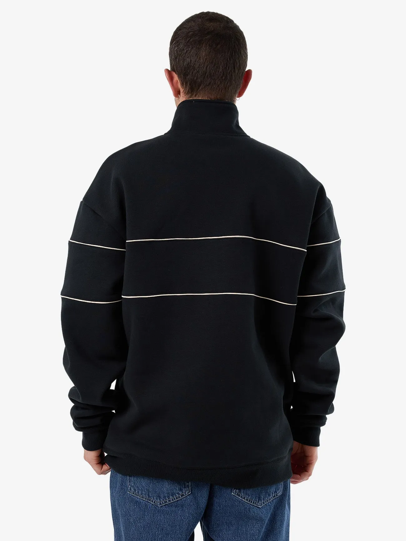 Glory Quarter Zip Fleece - Washed Black sold by Thrills product image thumbnail 2