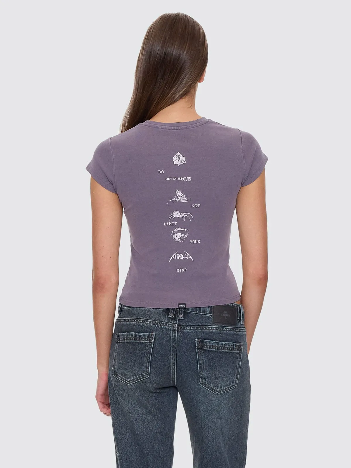 Do Not Limit Your Mind Club Tee - Purple Ash sold by Thrills product image thumbnail 5