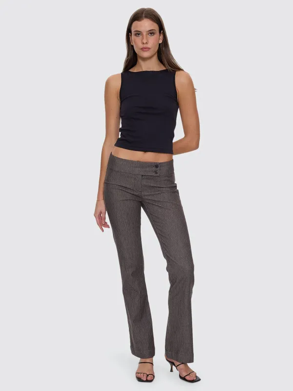 Ritual Stripe Pant - Carbon made by Thrills