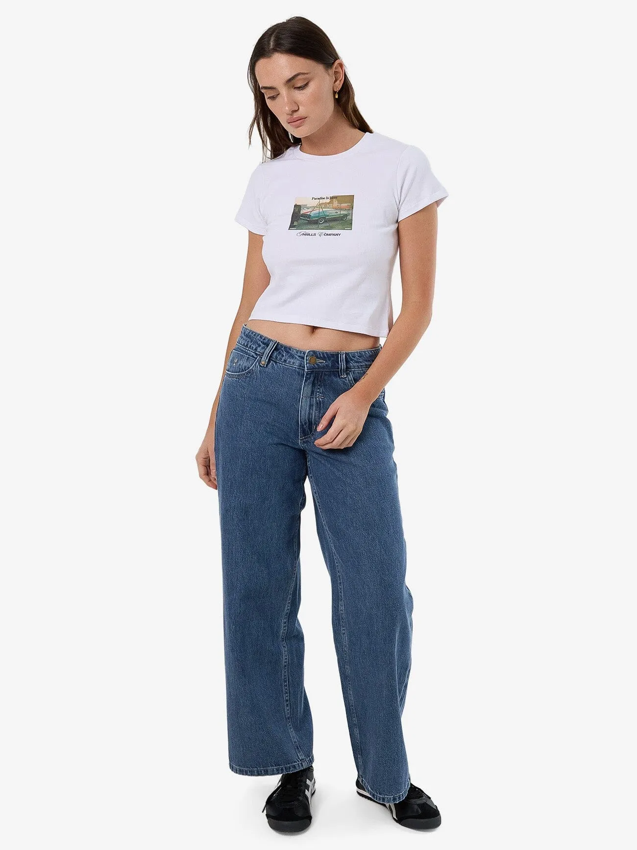 Paradise Is Here Mini Tee - White sold by Thrills product image thumbnail 4