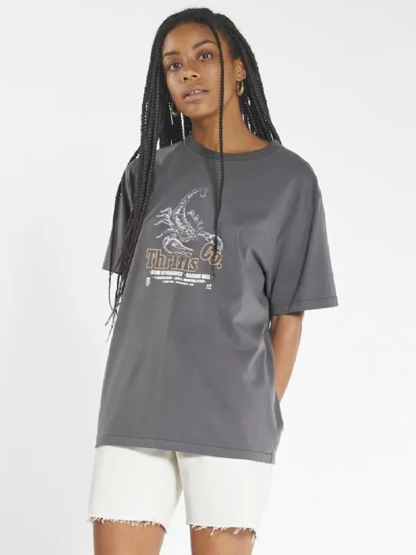 Raising Hell Merch Fit Tee - Vintage Black made by Thrills