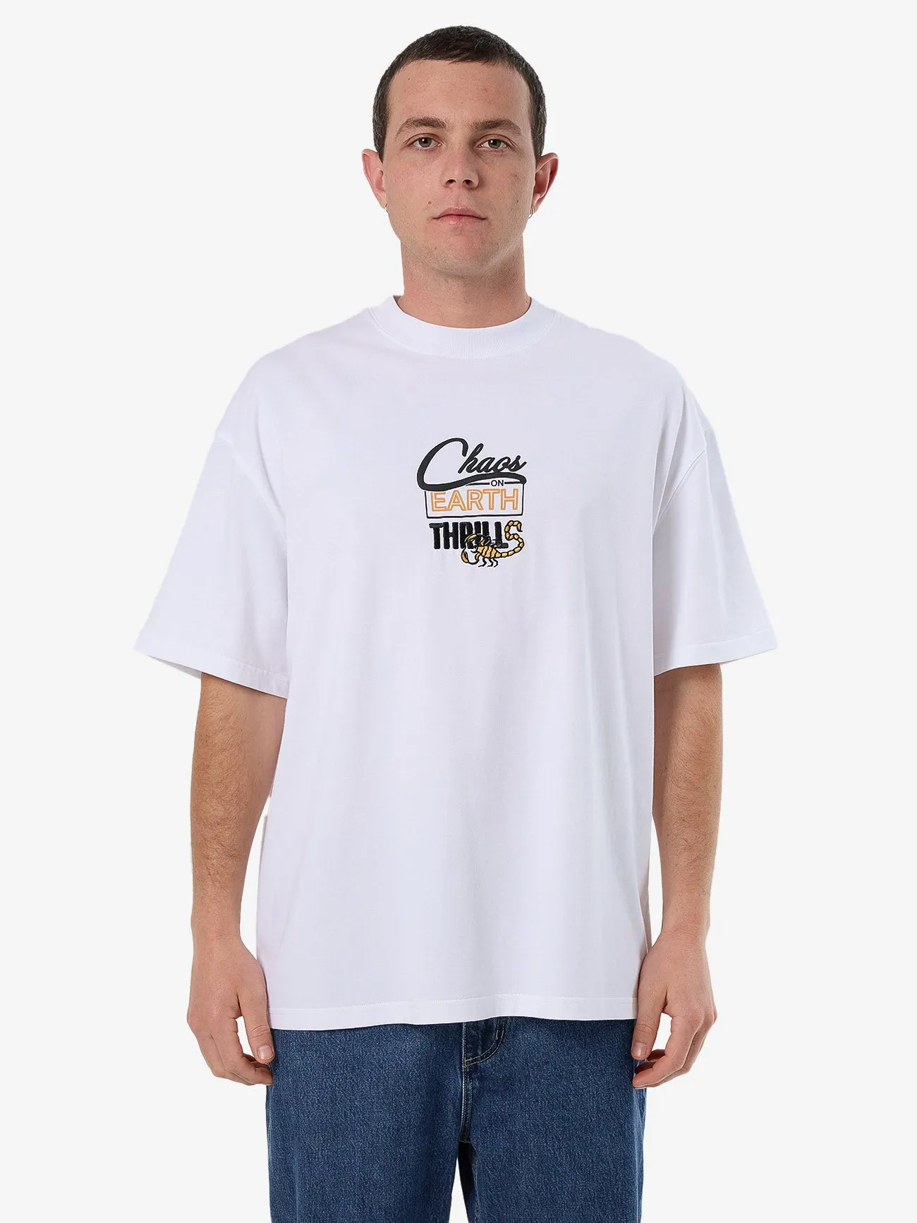 This Stings Box Fit Oversize Tee - White sold by Thrills product image thumbnail 2