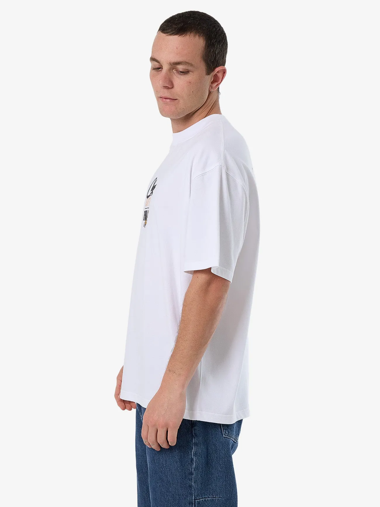 This Stings Box Fit Oversize Tee - White sold by Thrills product image thumbnail 5