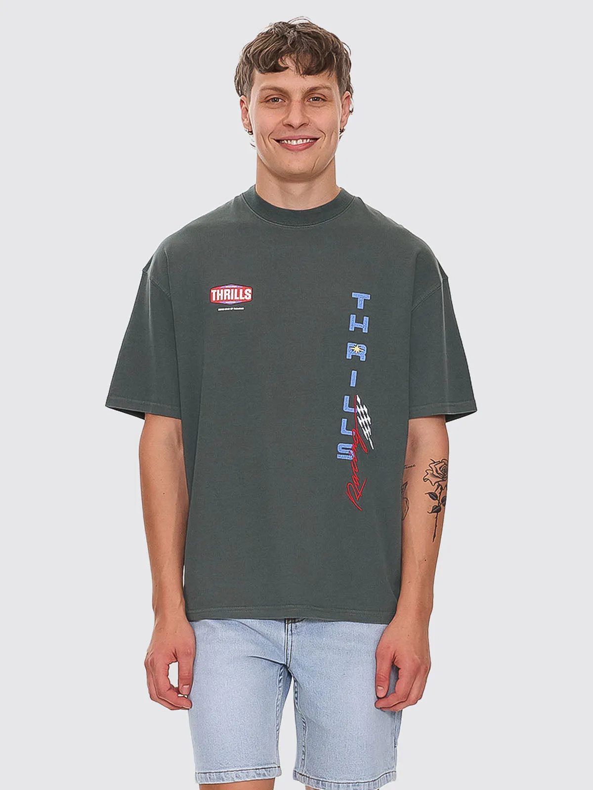 Full Fury Box Fit Oversize Tee - Dark Forest sold by Thrills product image thumbnail 3