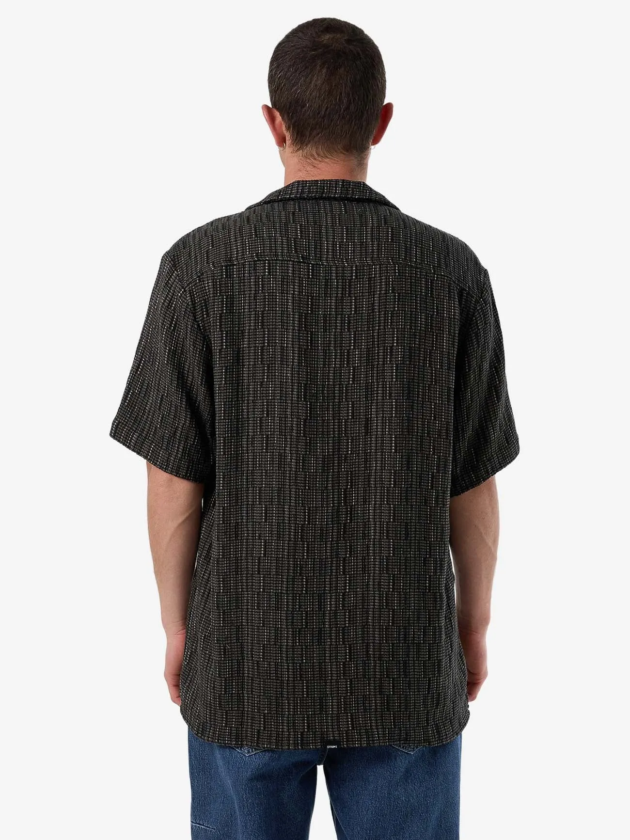 Fortune Favors Bowling Shirt - Oil Green sold by Thrills product image thumbnail 2