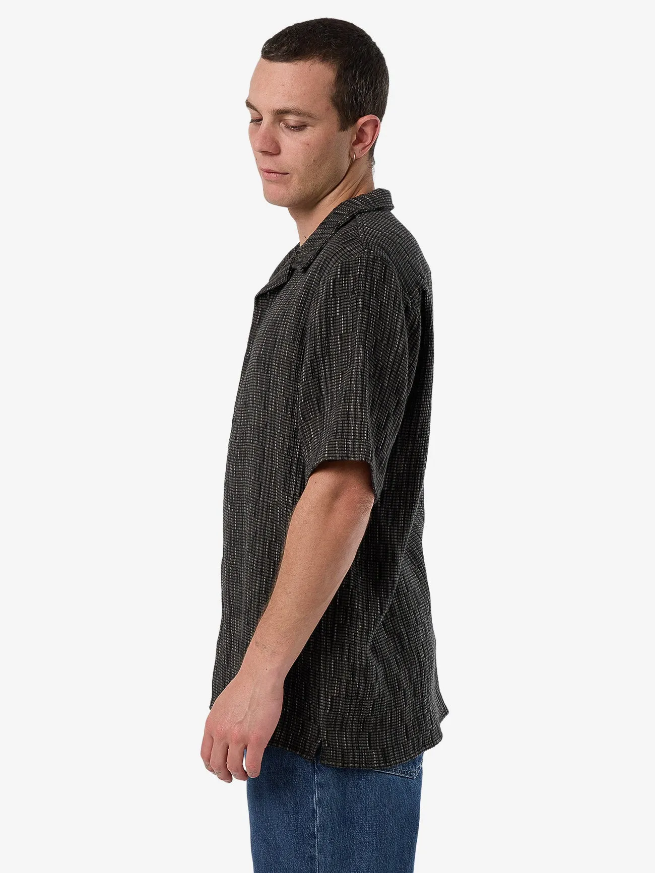 Fortune Favors Bowling Shirt - Oil Green sold by Thrills product image thumbnail 3