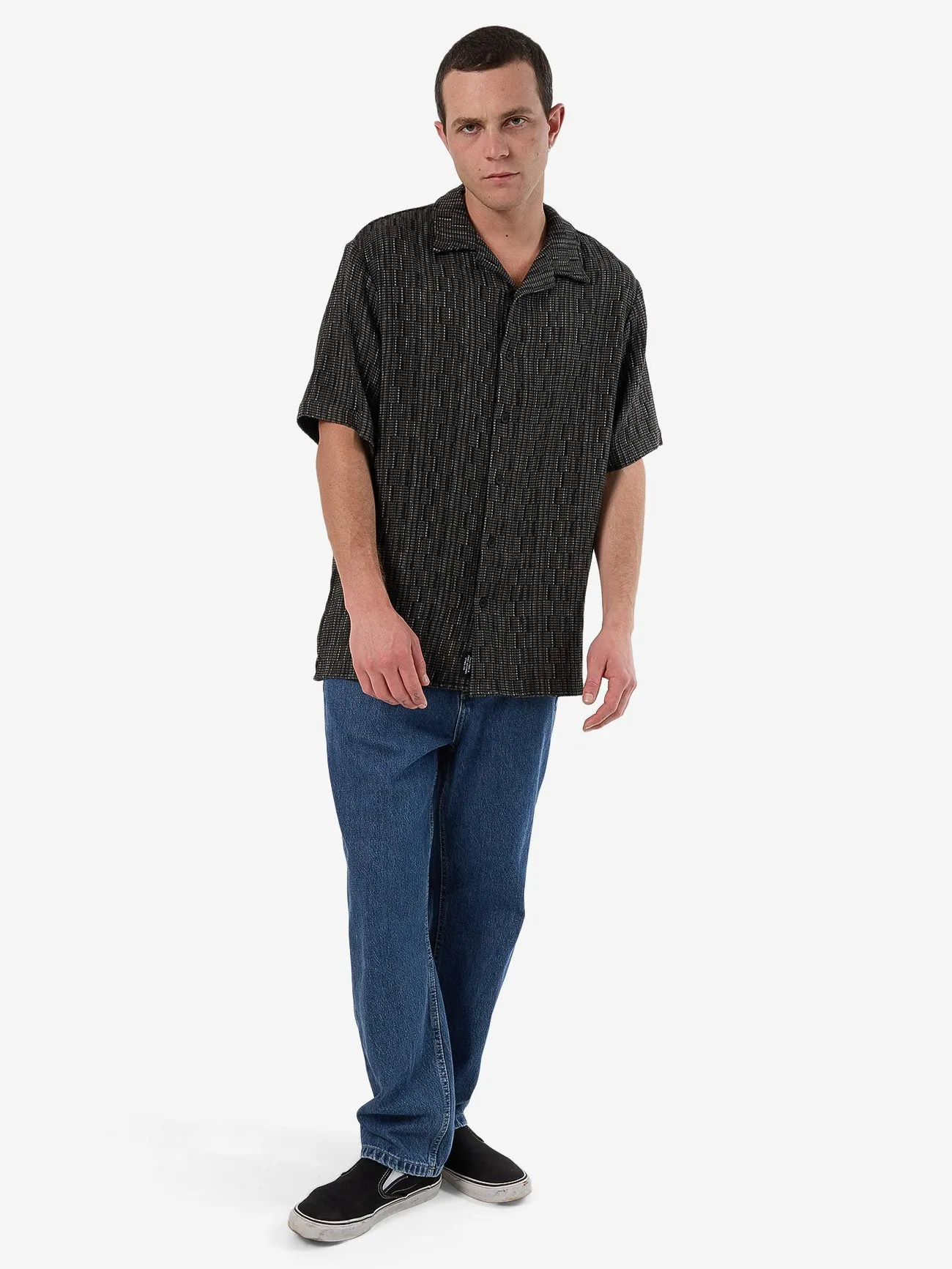 Fortune Favors Bowling Shirt - Oil Green sold by Thrills product image thumbnail 5