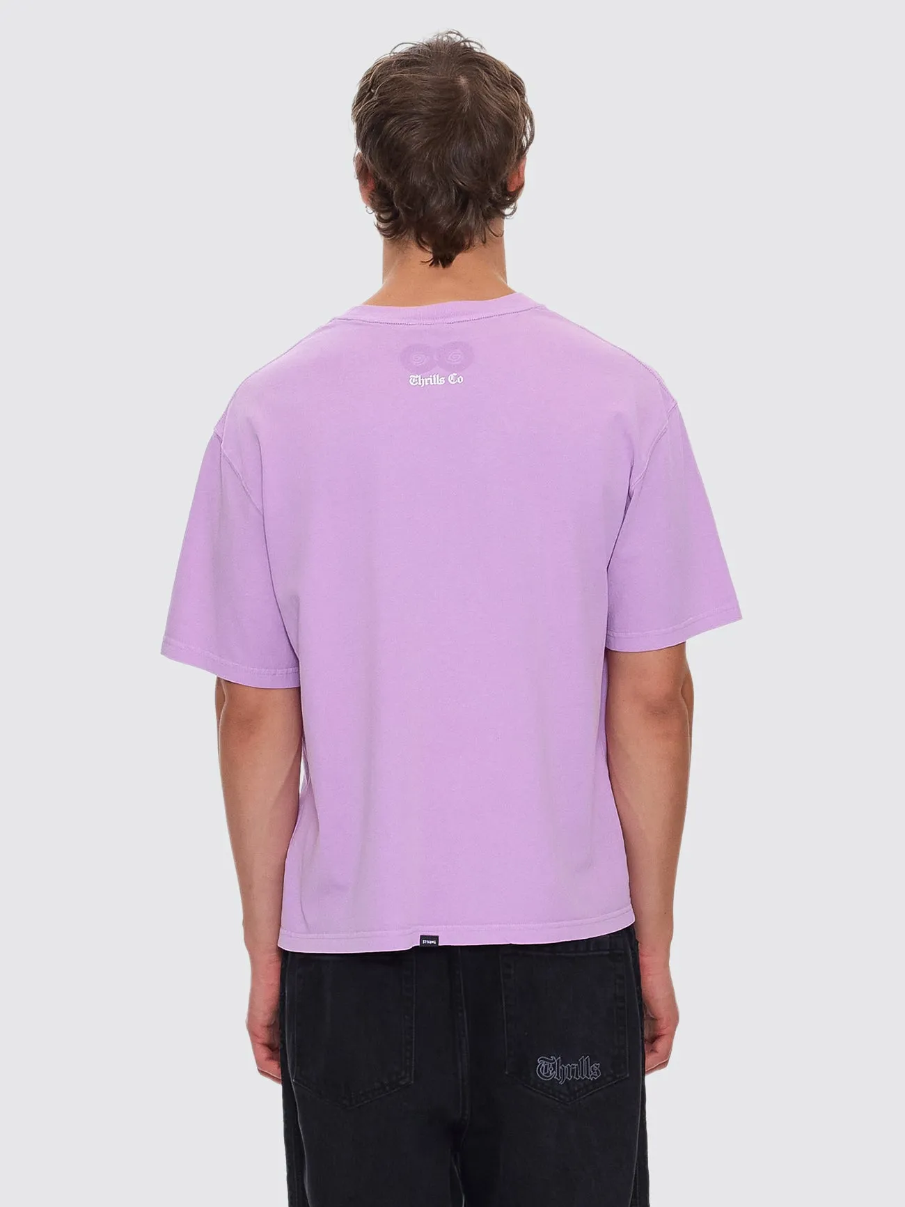 Lighten Up Box Crop Tee - Sheer Lilac sold by Thrills product image thumbnail 3