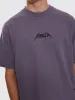 Limitless Mind Embro Box Fit Cropped Tee - Purple Ash sold by Thrills