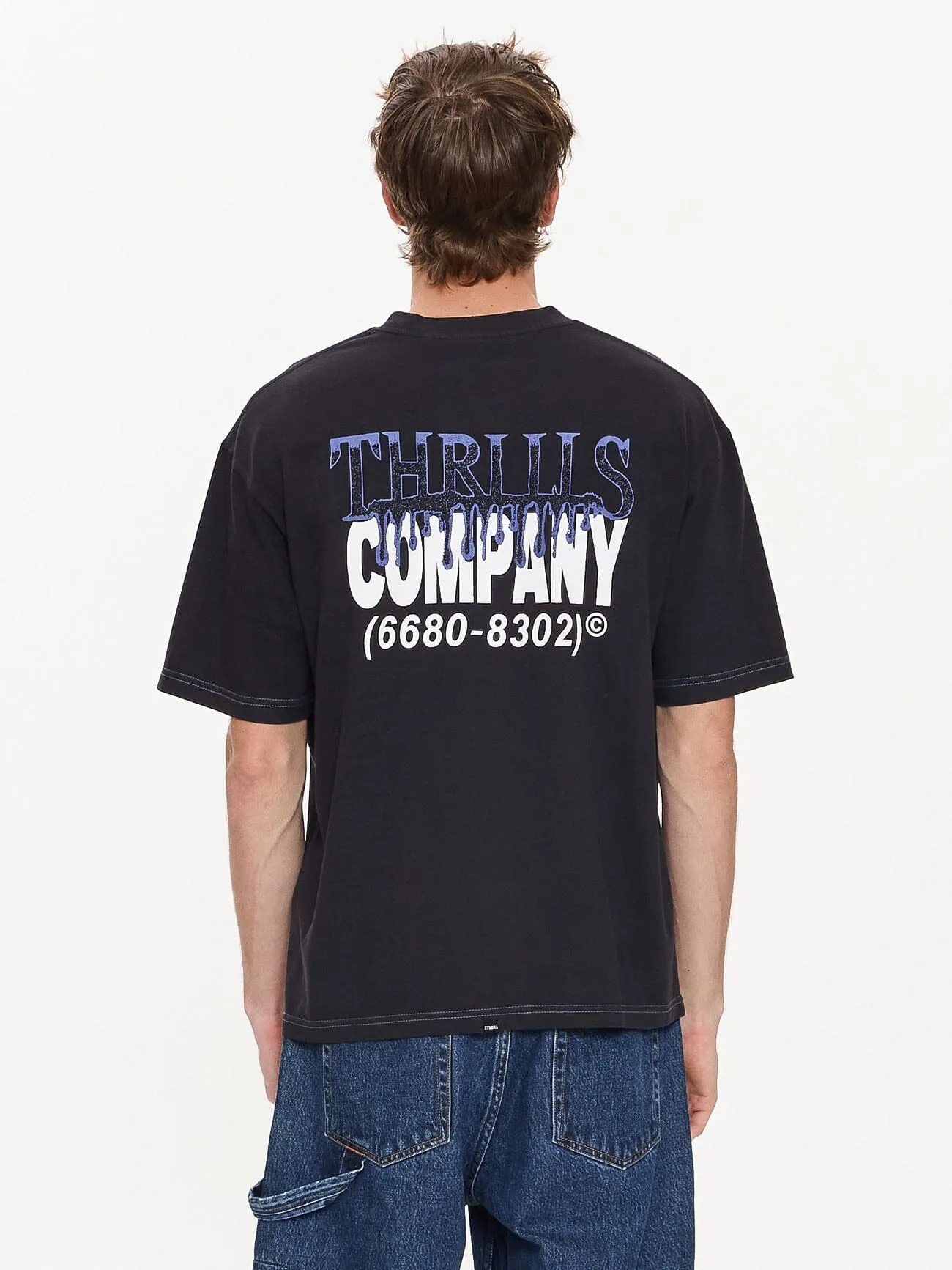 Dispatch Box Crop Tee - Dark Navy sold by Thrills product image thumbnail 2
