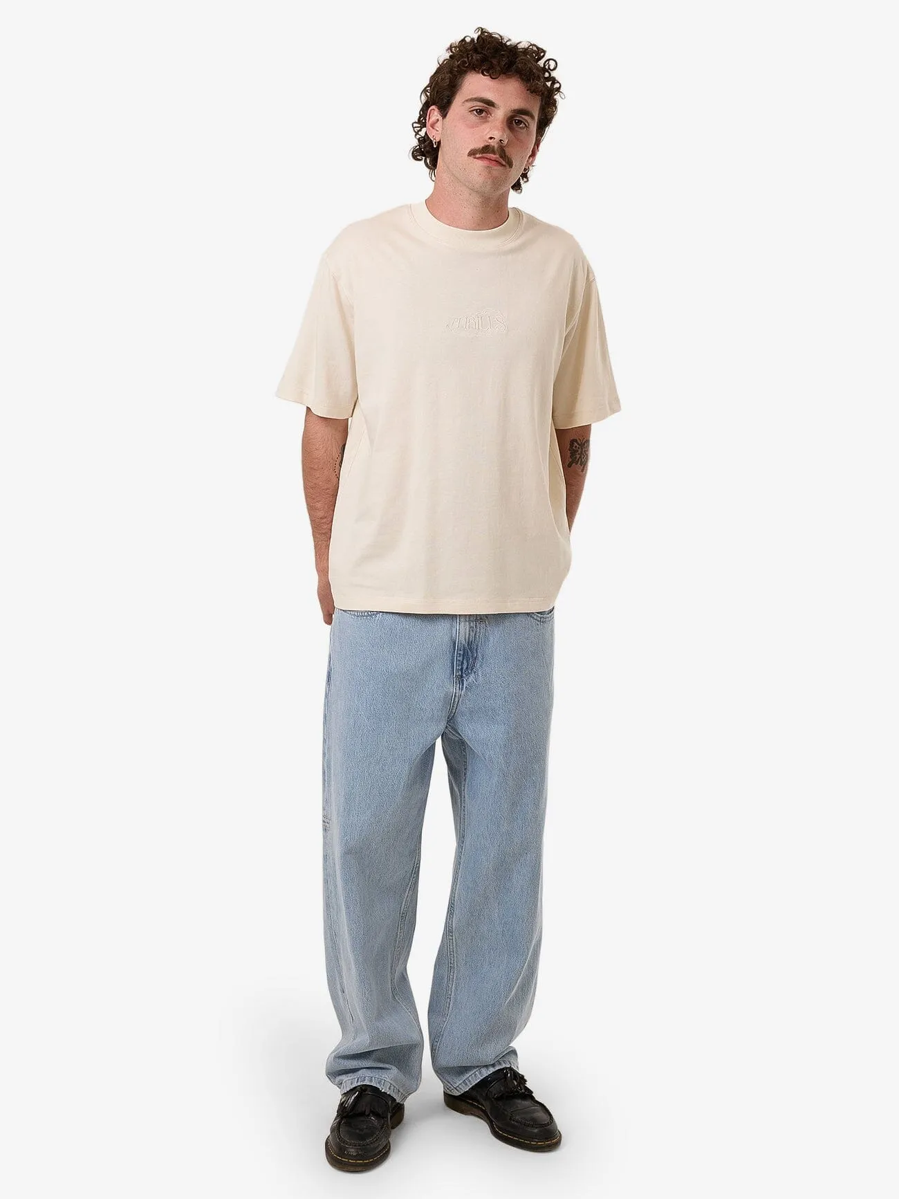 Chain Of Formation Embro Box Fit Cropped Tee - Unbleached sold by Thrills product image thumbnail 5