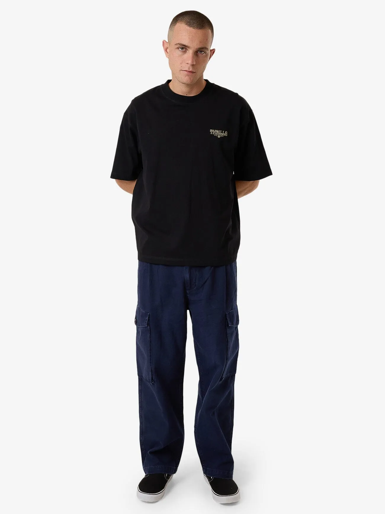 Be Adorned Box Fit Cropped Tee - Black sold by Thrills product image thumbnail 5